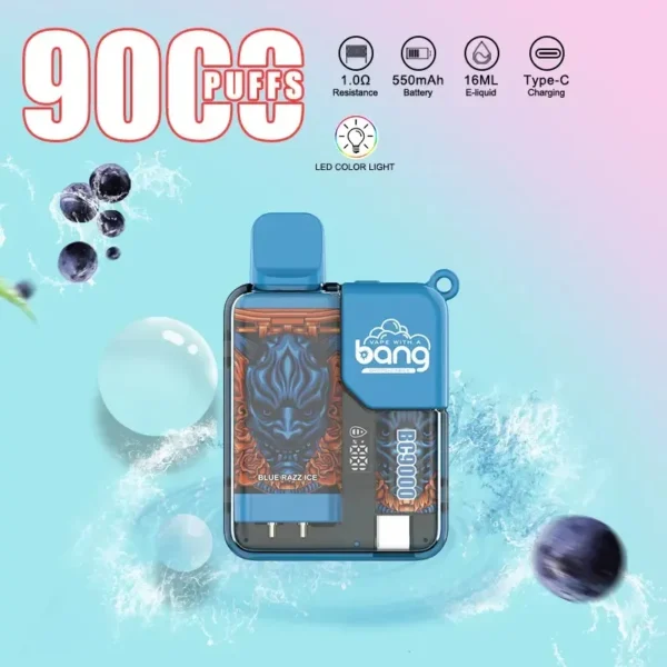 BANG 9000 Puffs 550mAh 16ML Atacado Direto da Fábrica Vários Sabores Nova Experiência Vaping (2)