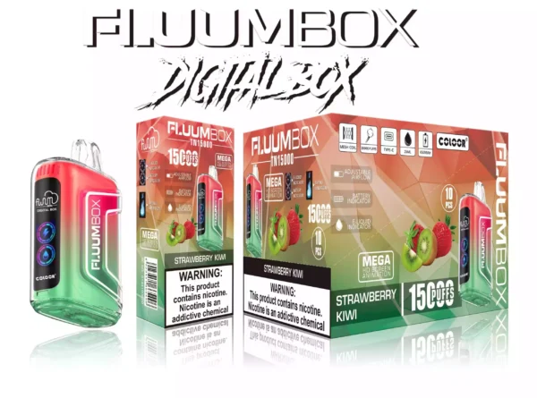 FLUUM Box 15000 LED Puffs Direto da fábrica, atacado, vapes descartáveis, vários sabores, opções com baixo teor de nicotina (13)