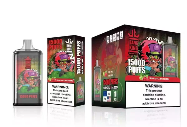 Factory Direct Bang King 15000 Puffs Ühekordsed vapsid Hulgimüük Mitme maitsega madala nikotiinisisaldusega (2)