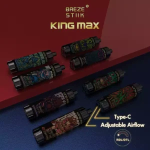 Πηγή Factory Direct BREZE STIIK King Max 10000 Puffs 850mAh Type-C Χονδρική πώληση Vapes μιας χρήσης Πολλαπλές επιλογές γεύσης (8)