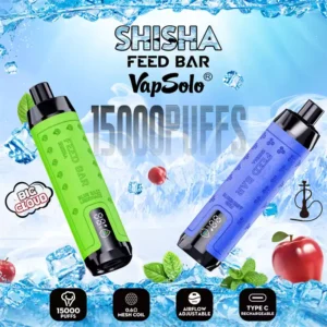 Vapsolo Shisah 15000 Puffs Vapes μιας χρήσης Μαζική Αγορά ποικιλίας γεύσεων χαμηλής νικοτίνης για μια απαράμιλλη εμπειρία (6)