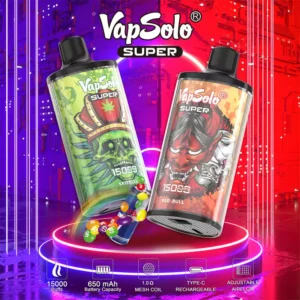 Vapsolo Super 15000 Puffs 650MAH Type-C Factory Direct Disposable Vapes Wholesale Diverse Flavor Selection (7)