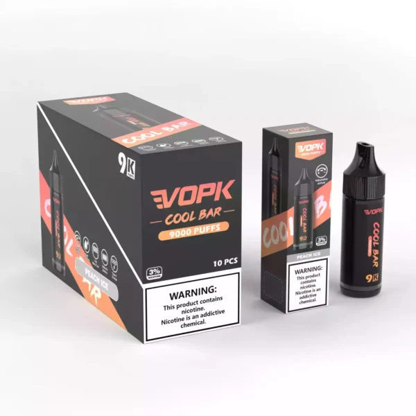 Vopk Cool Bar 9000 Puffs 10ml 600mAh 3% Low Nicotine Factory Vape directe de unică folosință Opțiuni multiple de arome (1)