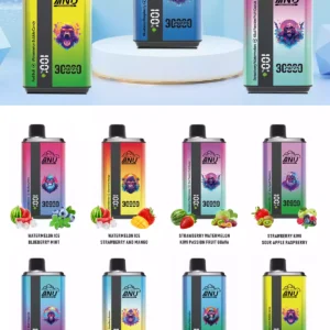 Newly Launched ANU Double Flavor 30000 Vape Pen 0% 2% 5% Low Nicotine 550mah Battery Bulk Buy Wholesale (2)