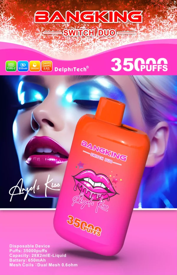 Cel mai bun evaluat BANG KING 35000 Puffs B35K DUO Vape de unică folosință 0% 2% 3% 5% Nicotină 650 mAh Baterie 12 Arome Volum Achiziție (4)