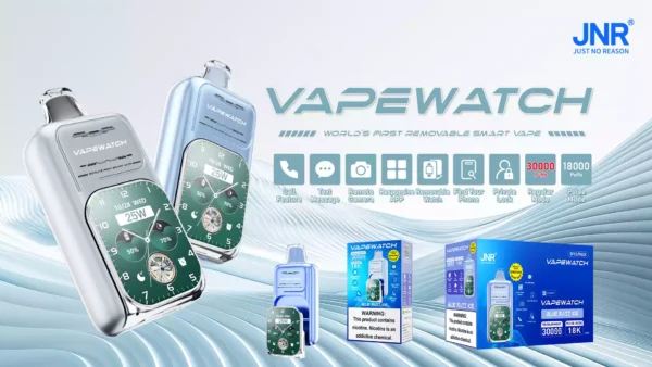 Quality JNR Vape Watch 30000 Puffs Disposable Vape Featuring 0% 2% 5% Nicotine 19ML Liquid and 1000mAh Rechargeable Battery with Type C Quick Charge Bulk Buy Direct from Factory (2)