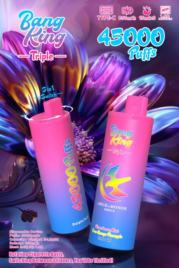 BANG KING BK45 Disposable Vape – 45000 Puffs of Rich Smooth Vapor with a High-Performance Battery (6)