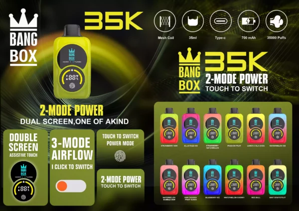 Vape For Longer With Bang BOX 35000 Puffs 35ml E Liquid And 950mAh Battery For Endless Enjoyment (16)